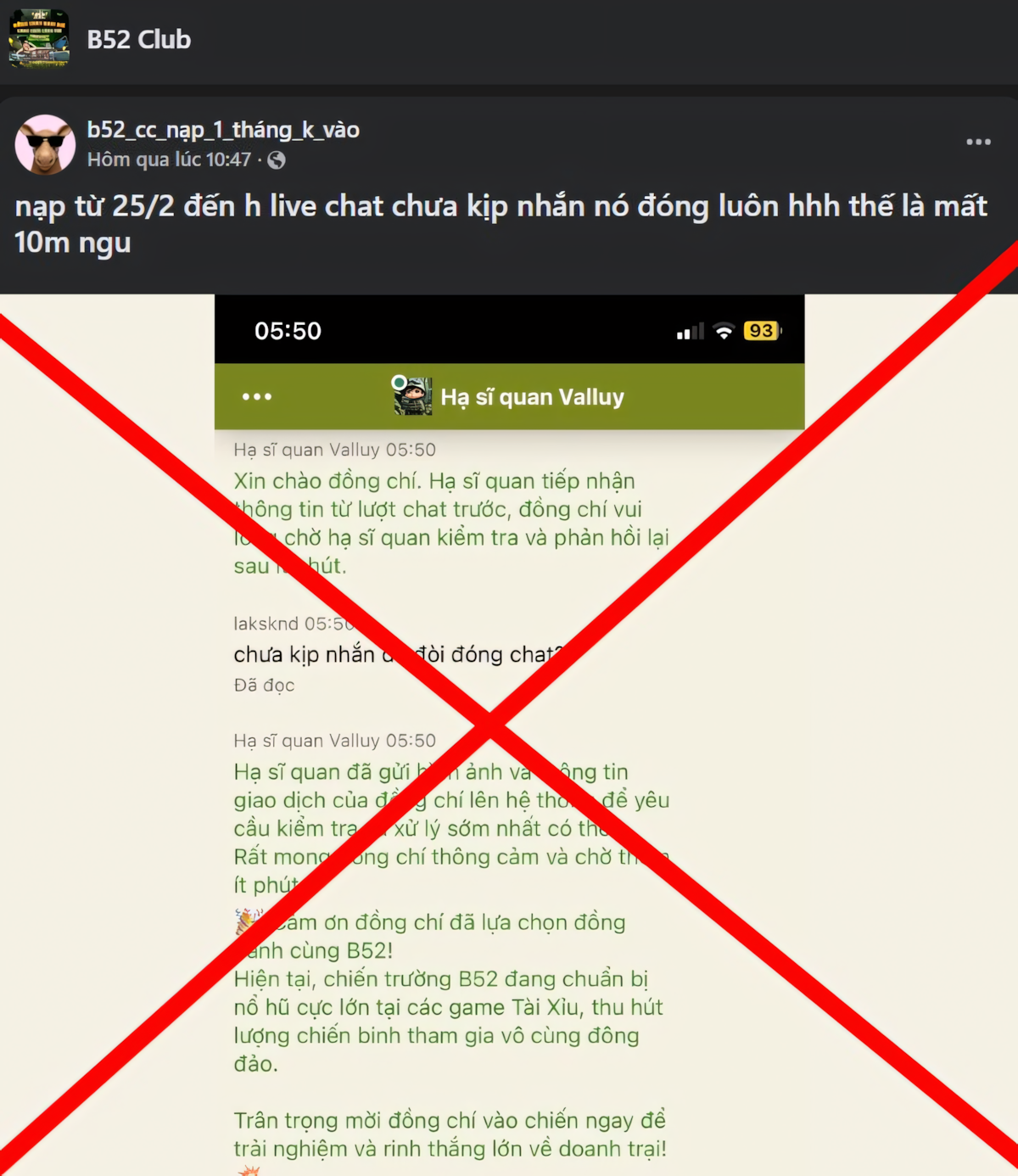 Phân tích tin giả bốc phốt B52 Club